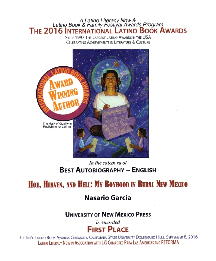 Latino Book Award: Hoe,Heaven and Hell